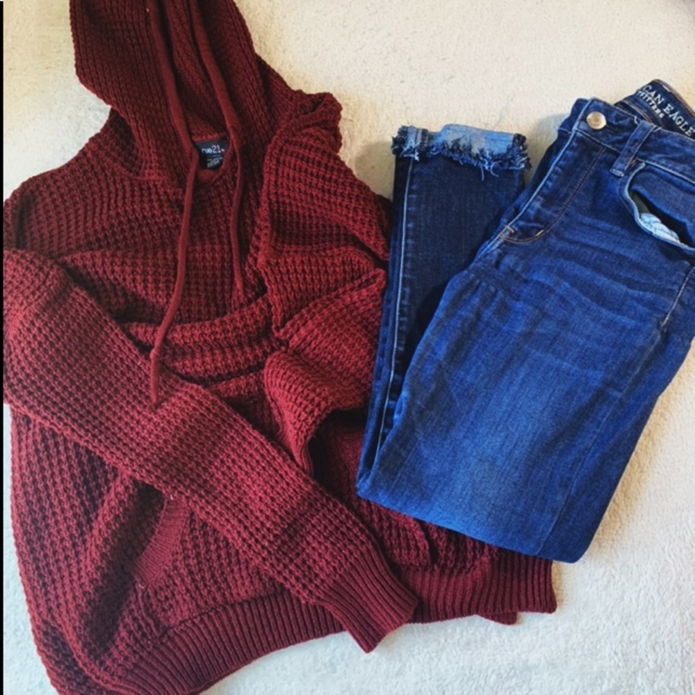 Red Knit Sweater